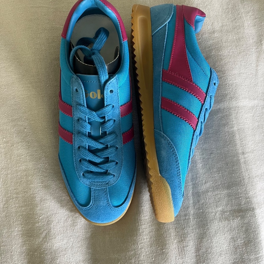 Santorini Gold Cerise Gola - Size US 8